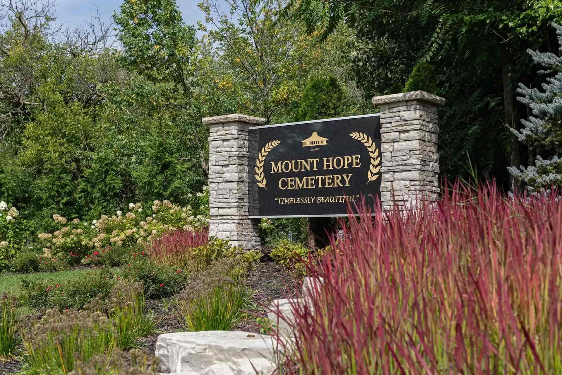 Mount Hope Cemetery Sign
